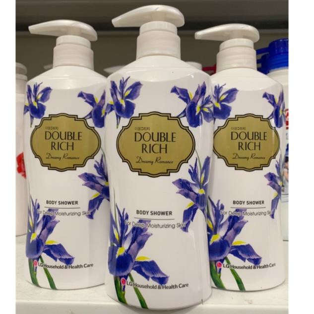 Sữa tắm Double Rich hoa lris huyền bí 550g( mầu tím)