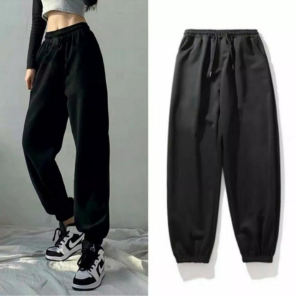 Quần Jogger Simple Bo Gấu Ống Rộng Thể Thao Form Rộng Ulzzang Unisex (8 Màu)