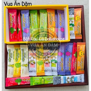 Mẫu Mới 3gr Bột Rau Củ DalaHouse cho bé ăn dặm gói nhỏ 3g 10g