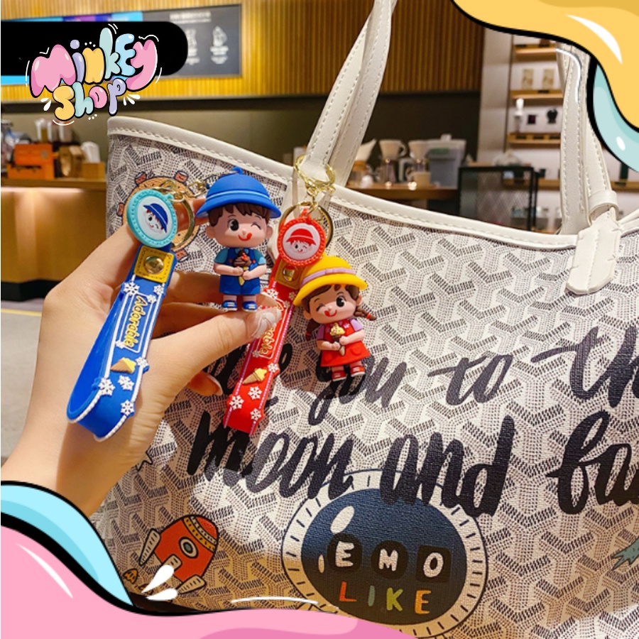 Móc Khóa Đẹp Hình Bé Adorable Dễ Thương phụ kiện Túi Xách -Minkey