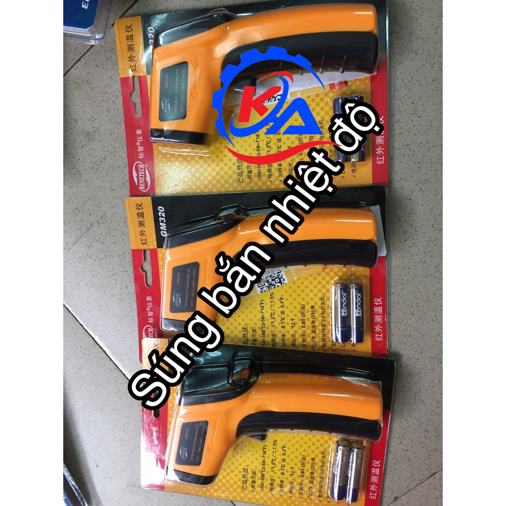 ⚡Sẵn Hàng⚡Súng bắn đo nhiệt độ hồng ngoại ngành nhiệt lạnh INFRARED THERMOMETER từ -50 : 400 độ C -58 : 752 độ F