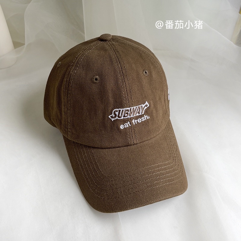 Mũ lưỡi trai subway nón kết nam nữ chất kaki cotton đẹp - LT08