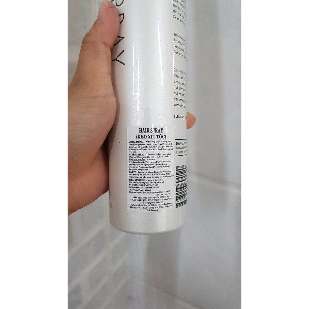 Keo Xịt Tóc Jacqualine Chữ J 420ml