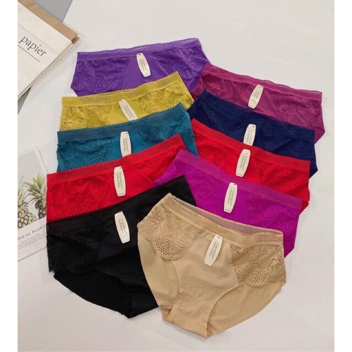 Quần lót nữ phối ren chất liệu đúc xu siêu đẹp | BigBuy360 - bigbuy360.vn