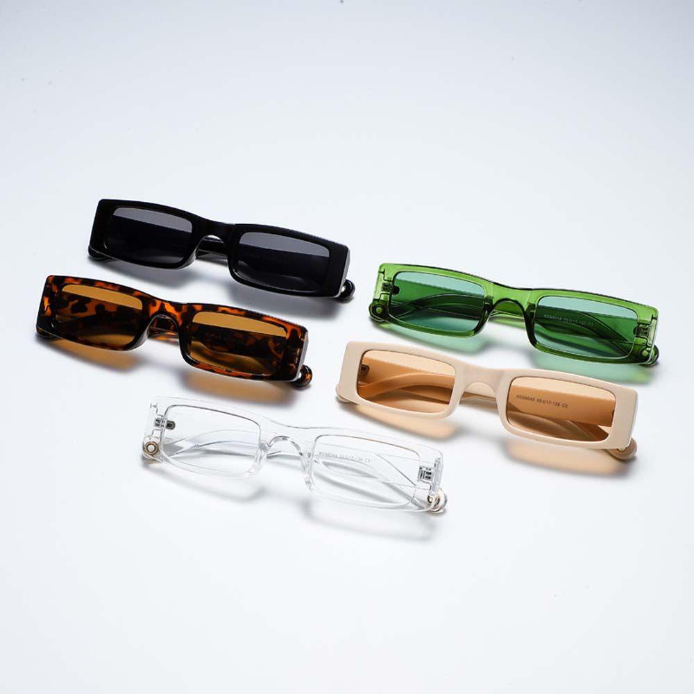 IVORY Kính râm hình chữ nhật sang trọng phong cách retro nhiều màu sắc thời trang mùa hè Unisex