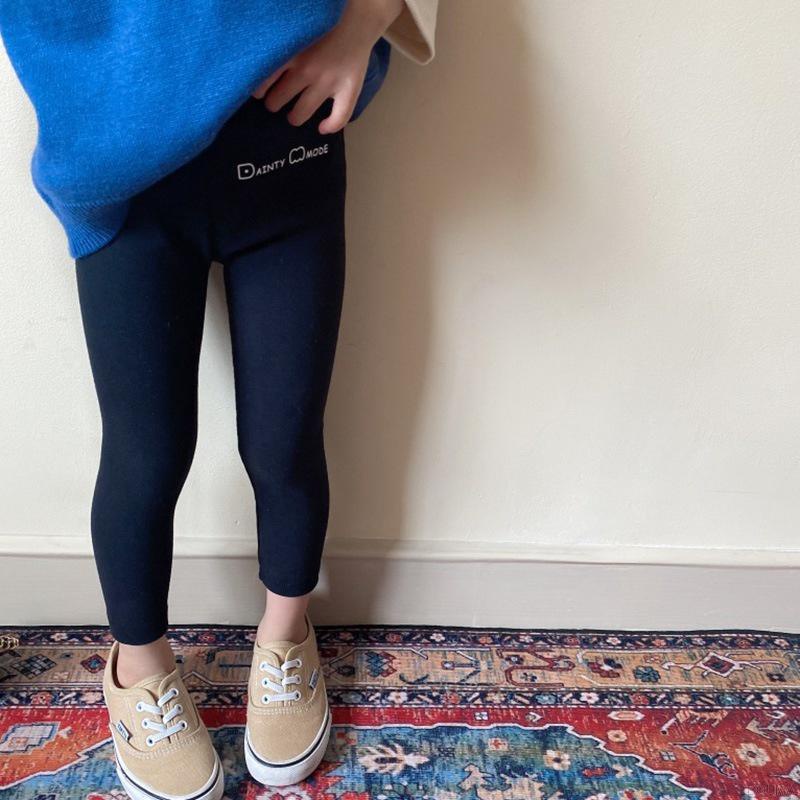 Quần legging chất liệu cotton mềm co giãn thời trang mùa thu cho bé gái