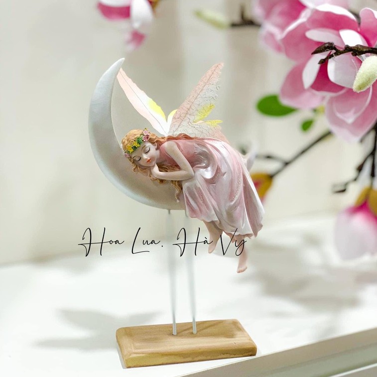 Tượng Thiên Thần Mặt Trăng - Tượng Cô Tiên Decor Trang Trí