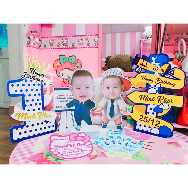 Chibi cho bé ( set sinh nhật cho bé hàng thiết kế)