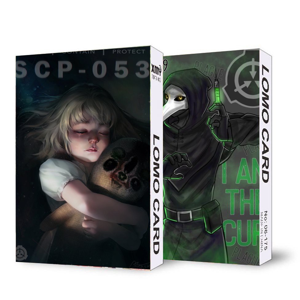( không kèm hộp ) Ảnh lomo IN HÌNH TỔ CHỨC SCP game chibi xinh xắn 30 tấm