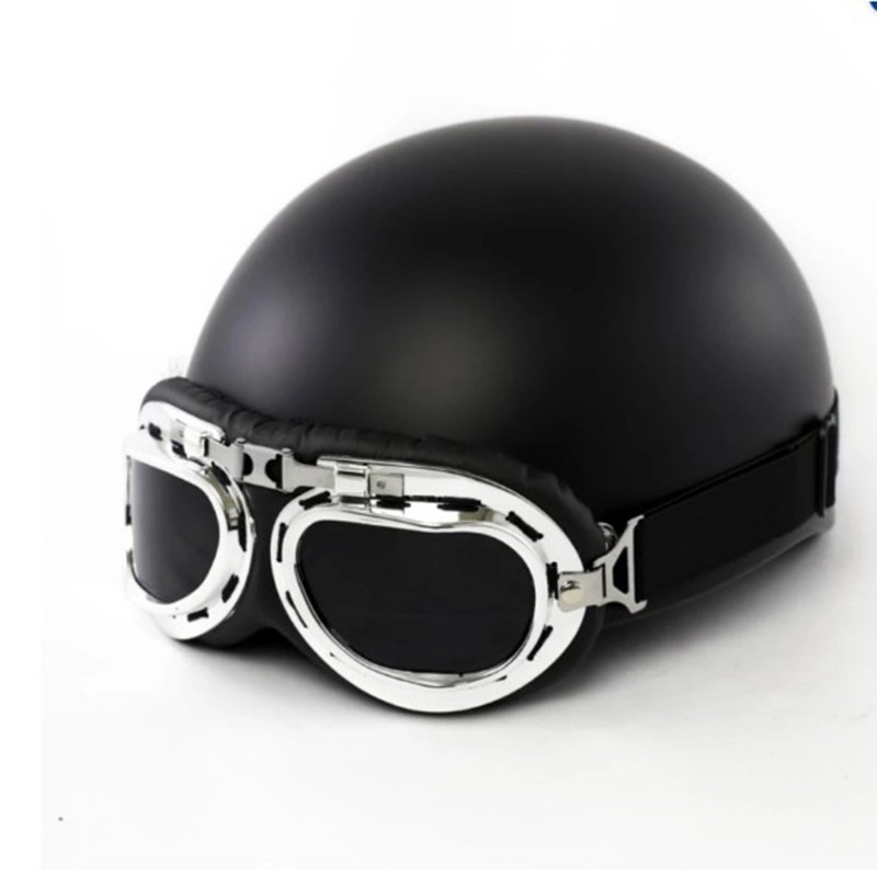 ComBo Mũ Bảo Hiểm Nửa Đầu 1/2 Hình Gấu Nâu   kèm Kính Phi Công và Chong Chóng - BH 6 Tháng Sử Dụn