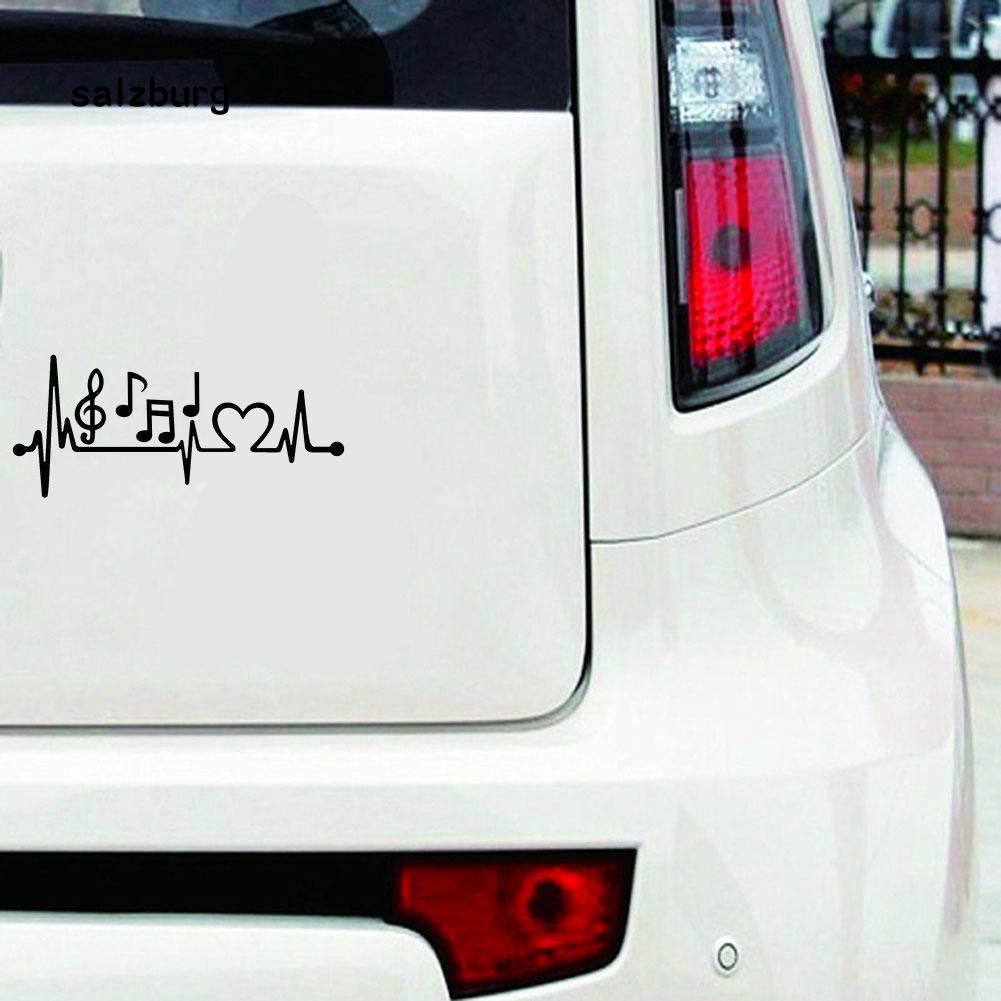 Miếng dán trang trí xe hơi laptop họa tiết nốt nhạc
