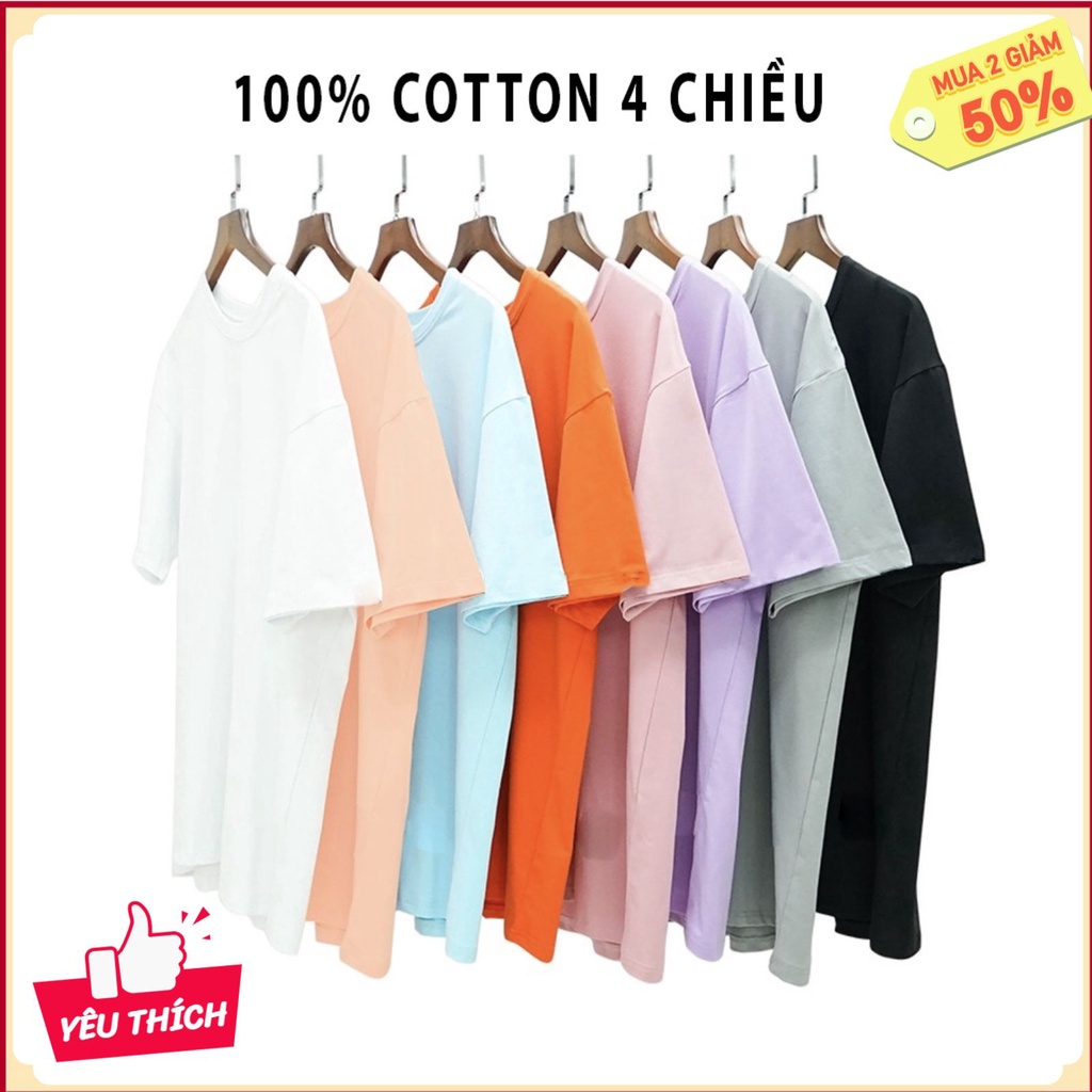 Áo phông nam nữ form rộng màu trơn Aodepdayz, áo thun unisex tay lỡ oversize chất cotton siêu đẹp | BigBuy360 - bigbuy360.vn