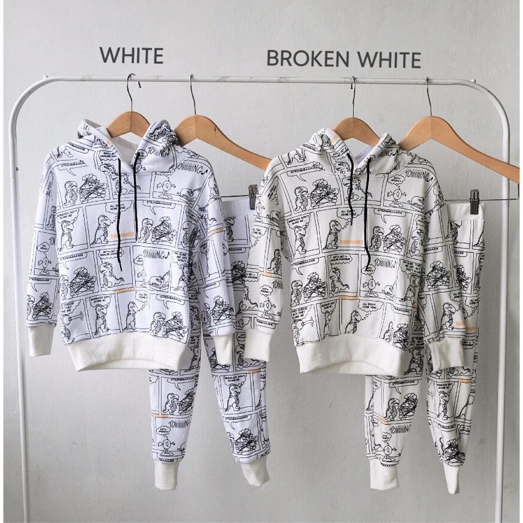 Set Áo Hoodie + Quần Dài In Hình Nhân Vật Truyện Tranh Rmc