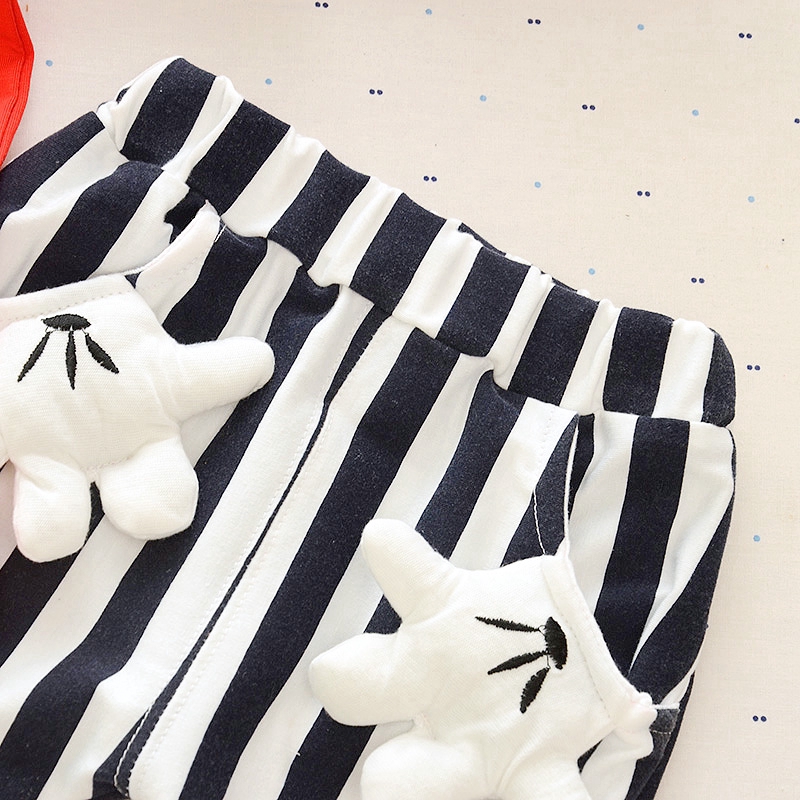 Set áo + quần cotton họa tiết thỏ dễ thương cho bé