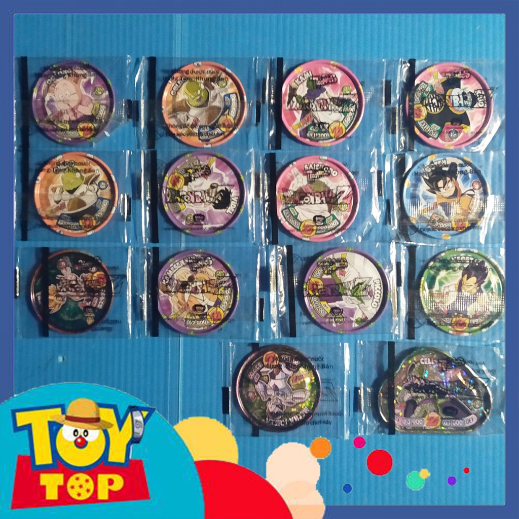 Một thẻ] Thẻ bài Toonies Dragon Ball Z dạng xu thiếc leng keng - Thẻ đơn còn seal