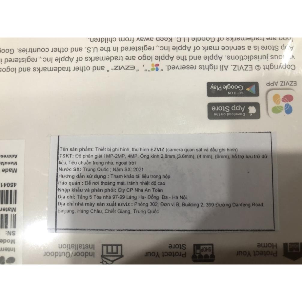 Camera xoay 360 Độ, Đàm thoại loa 2 chiều Ezviz TY1 2MP