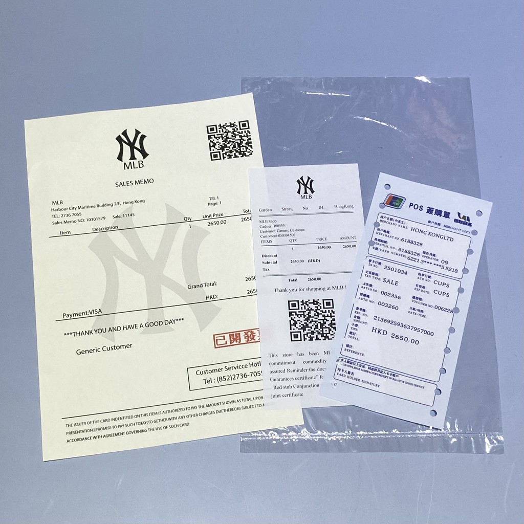 Bộ set Bill Thẻ ⚡ CHUẨN AUTH CHECK CODE ⚡ Hóa Đơn MLB TANYA