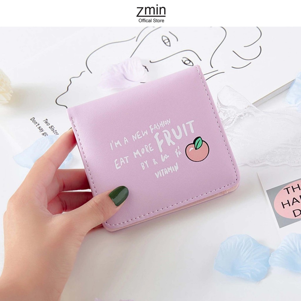 Ví bóp nữ mini cầm tay Zmin, chất liệu cao cấp có thể bỏ túi - V020