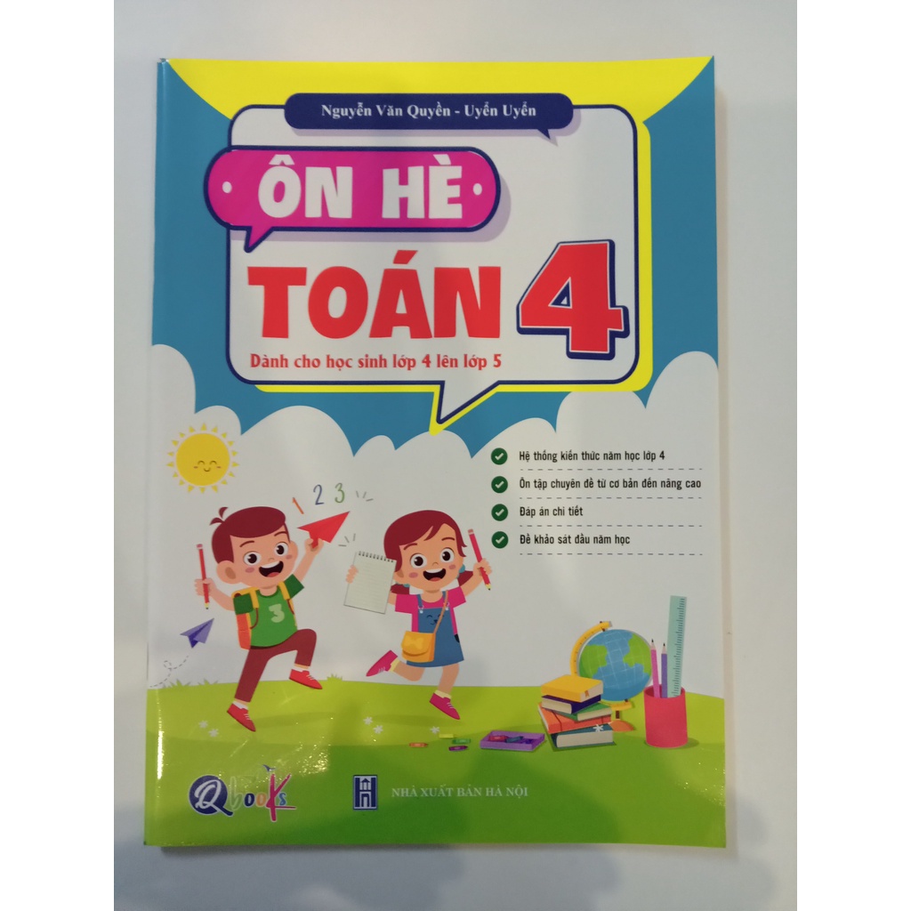 Sách Ôn Hè Toán Lớp 4 ( Dành cho học sinh lớp 4 lên lớp 5)
