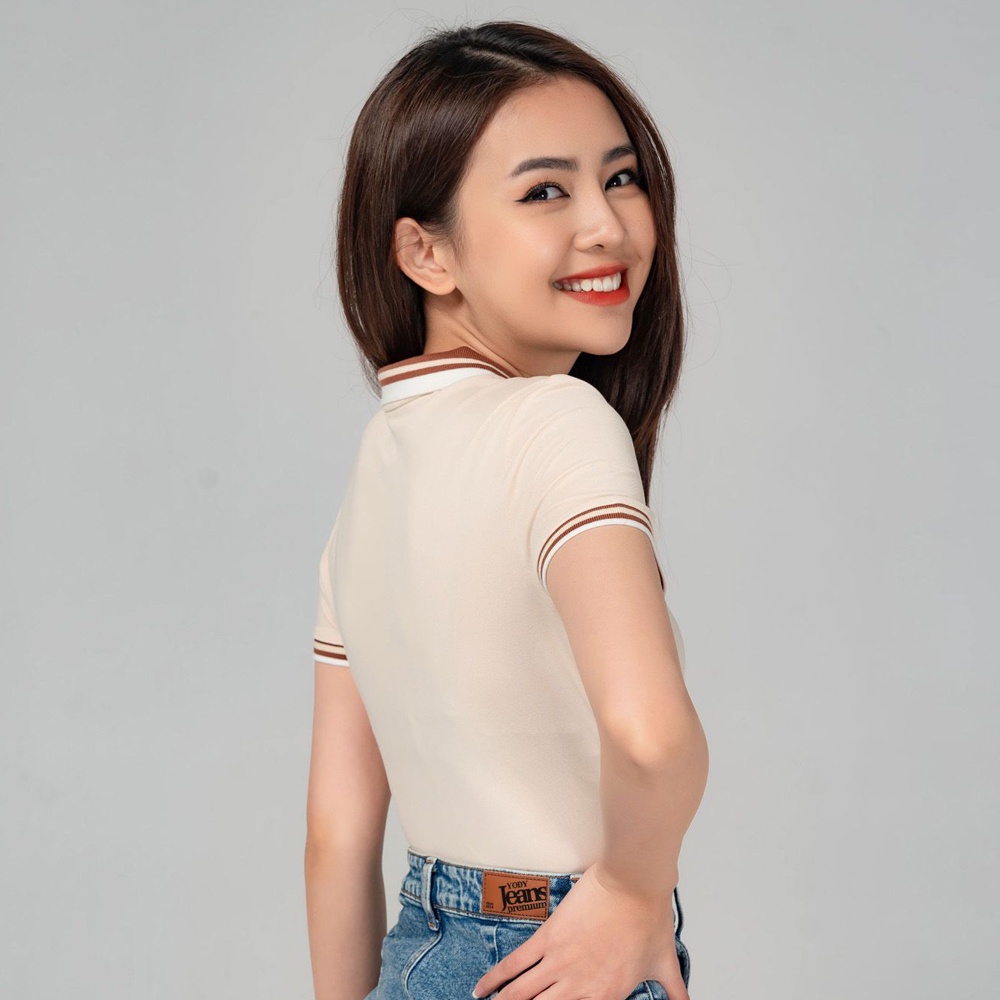 Áo polo nữ mắt chim YODY áo phông cao cấp , vải thoáng mát, thun hút ẩm tốt yody fashion APN3706 | BigBuy360 - bigbuy360.vn