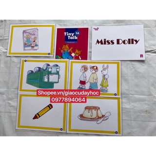 Flashcards  Tiny Talk 1A-1B ( khổ A5 - ép plastic bền đẹp )