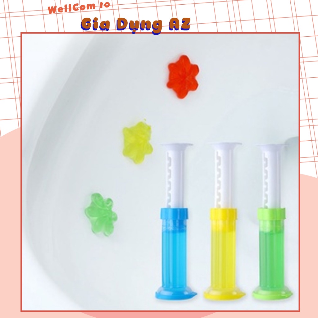 Gel thơm khử trùng bồn cầu hình hoa gel thơm nhà vệ toilet sinh dạng thạch hình bông hoa với 6 mùi AZTX55599