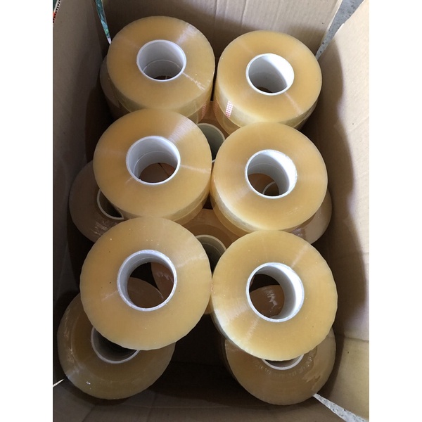 Băng dính trắng 1kg/cuộn lõi mỏng dính