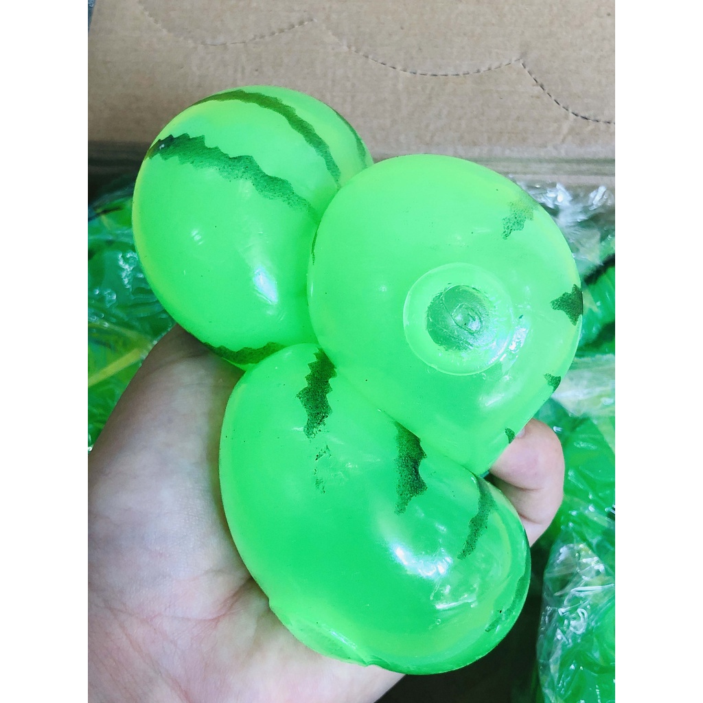 SQUISHY QUẢ DƯA HẤU XANH đáng yêu mochi slime đồ chơi gudetama slime mochi bóp xả stress giảm căng thẳng hiệu quả