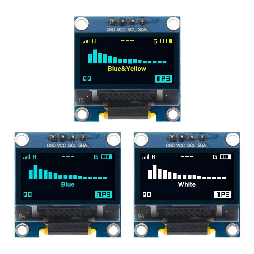 Mô-đun màn hình 4 chân 0.96 Inch Oled 128x64 Oled 0.96 Iic I2C cho Arduino