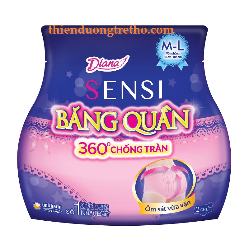 [Chính hãng] Băng Vệ Sinh Diana Sensi Dạng Quần - Băng Quần Size M-L