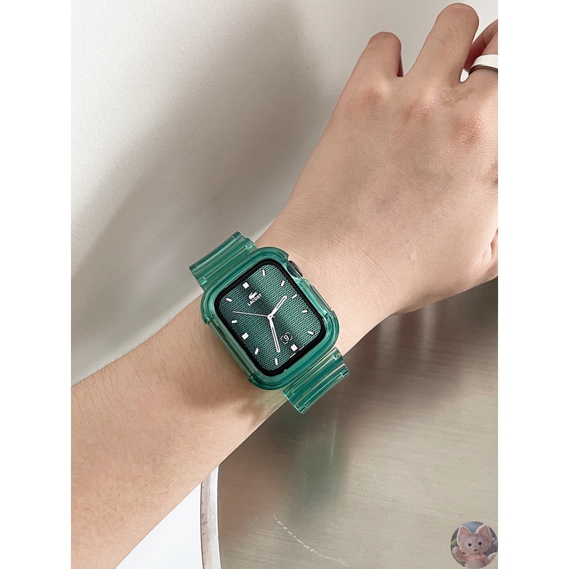 Dây đeo trơn màu thay thế cho đồng hồ thông minh Apple iWatch Series 7 6 SE 5 4 3 2 1 cỡ 41mm 45mm 40mm 44mm 42mm 38mm