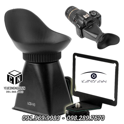 LCD VIEW FINDER ỐNG NGẮM LCD RÕ NÉT 3D CHO CANON 600D 60D DSLR V3