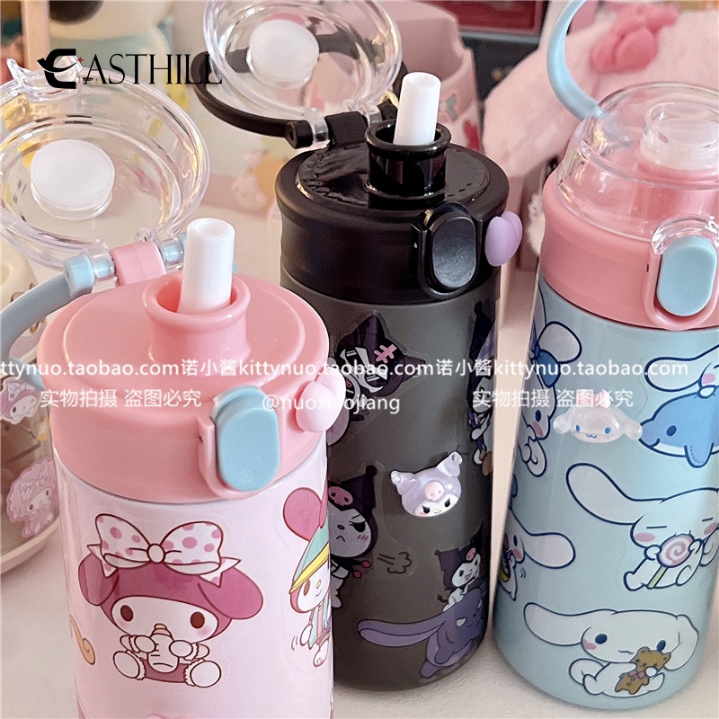 SANRIO Bình Đựng Nước Giữ Nhiệt Bằng Thép Không Gỉ Họa Tiết Cinnamoroll Cinnamoroll Mymelody 550ml Nhỏ Gọn Cho Bé