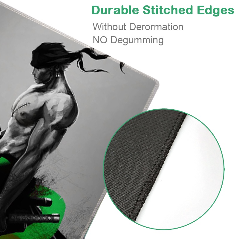 Miếng lót chuột in hình Roronoa Zoro cỡ 30cm x 25cm