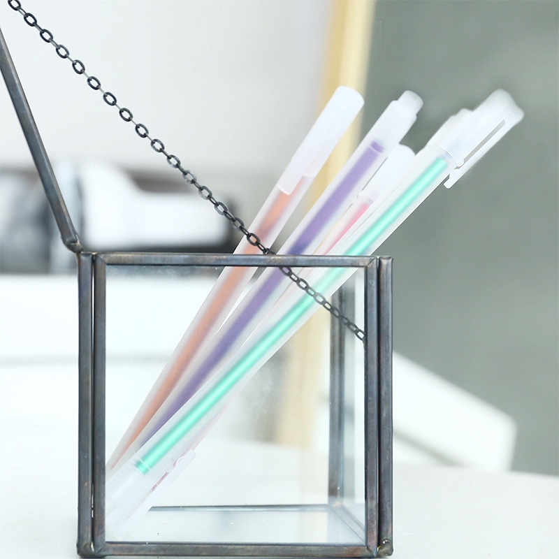 Bút Mực Gel Ngòi 0.5mm Vỏ Nhám Màu Kẹo Trong Suốt Xinh Xắn Cho Học Sinh/Văn Phòng