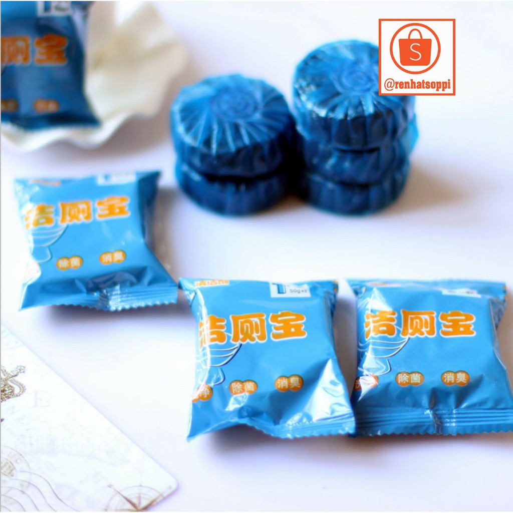 Viên tẩy bồn cầu khử mùi hôi, chống bám ố vàng, viên nén thả bồn cầu/toilet diệt khuẩn