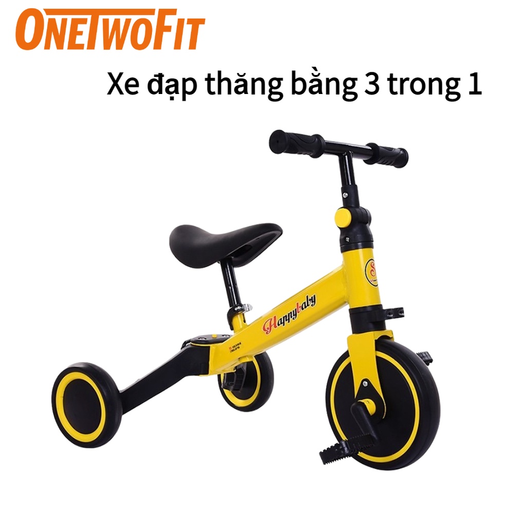 OneTwoFit Xe đạp thăng bằng 3 trong 1 dành cho trẻ em dành cho trẻ em đa chức năng xe đạp trẻ em、Xe đạp 3 bánh