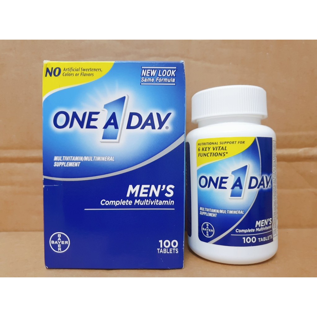 [Chính hãng] Vitamin tổng hợp nam One a day Men's Multivitamin 300 viên, 200 viên, 100 viên từ Mỹ dưới 50 tuổi và 50+