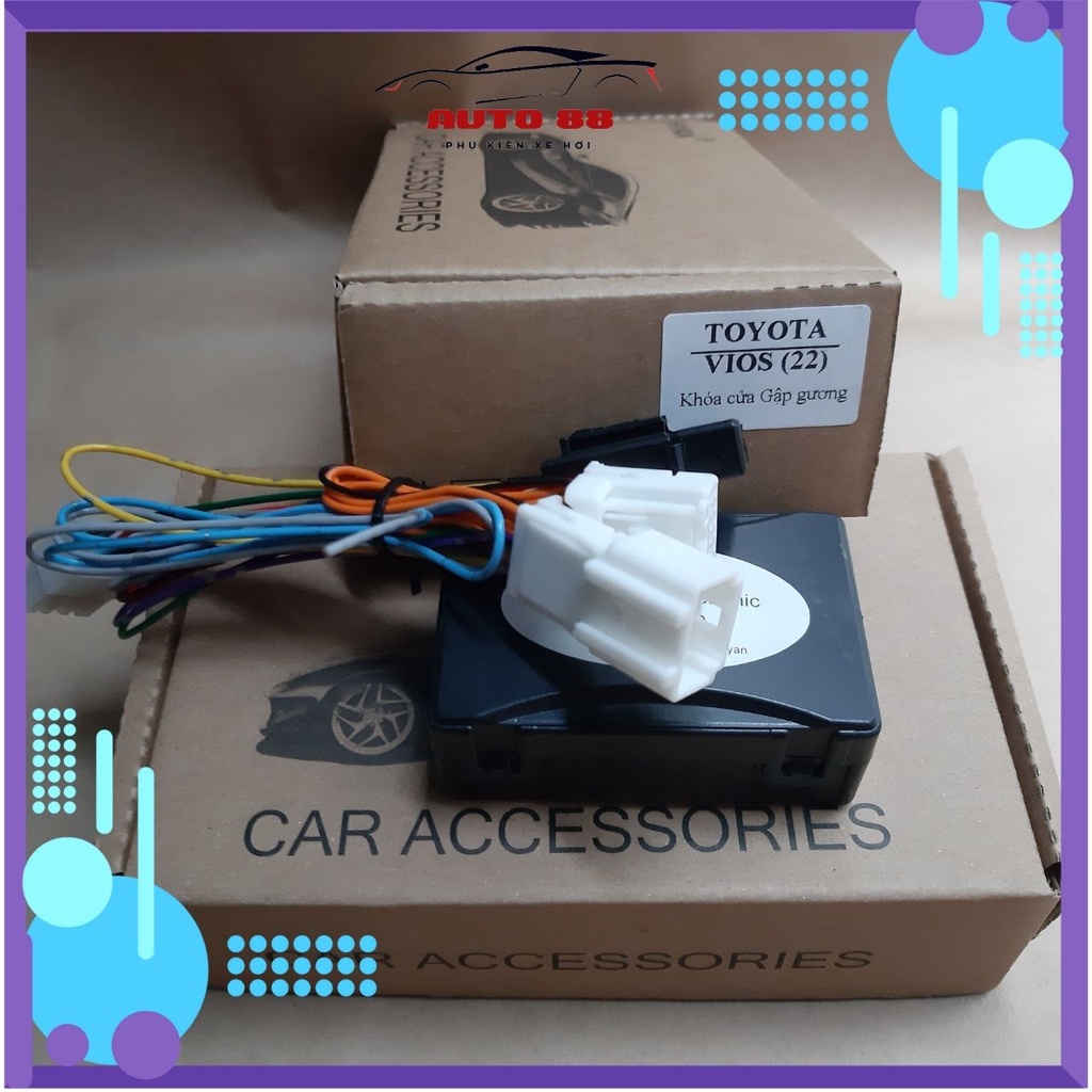 Tự động gập gương Toyota Vios 2022 Auto88.Officialstore cắm giắc zin, cài đặt nhanh có kỹ thuật viên hỗ trợ lắp đặt