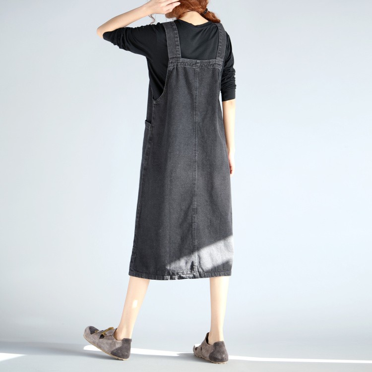 [ORDER] Váy đầm denim jean dáng yếm bigsize (fit đến 80kg) (V004) | BigBuy360 - bigbuy360.vn