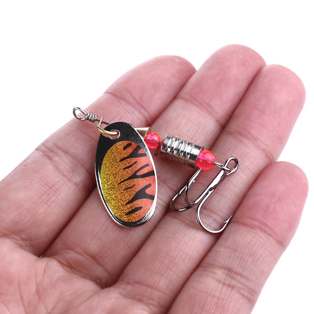 Mồi câu cá giả HENGJIA SPINNER bằng kim loại 3.2g 3.7g 5.1g 3.6g