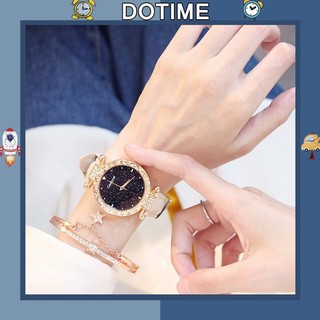 Đồng hồ nữ Dotime thời trang đính đá phong cách tiểu thư sang chảnh ZO20