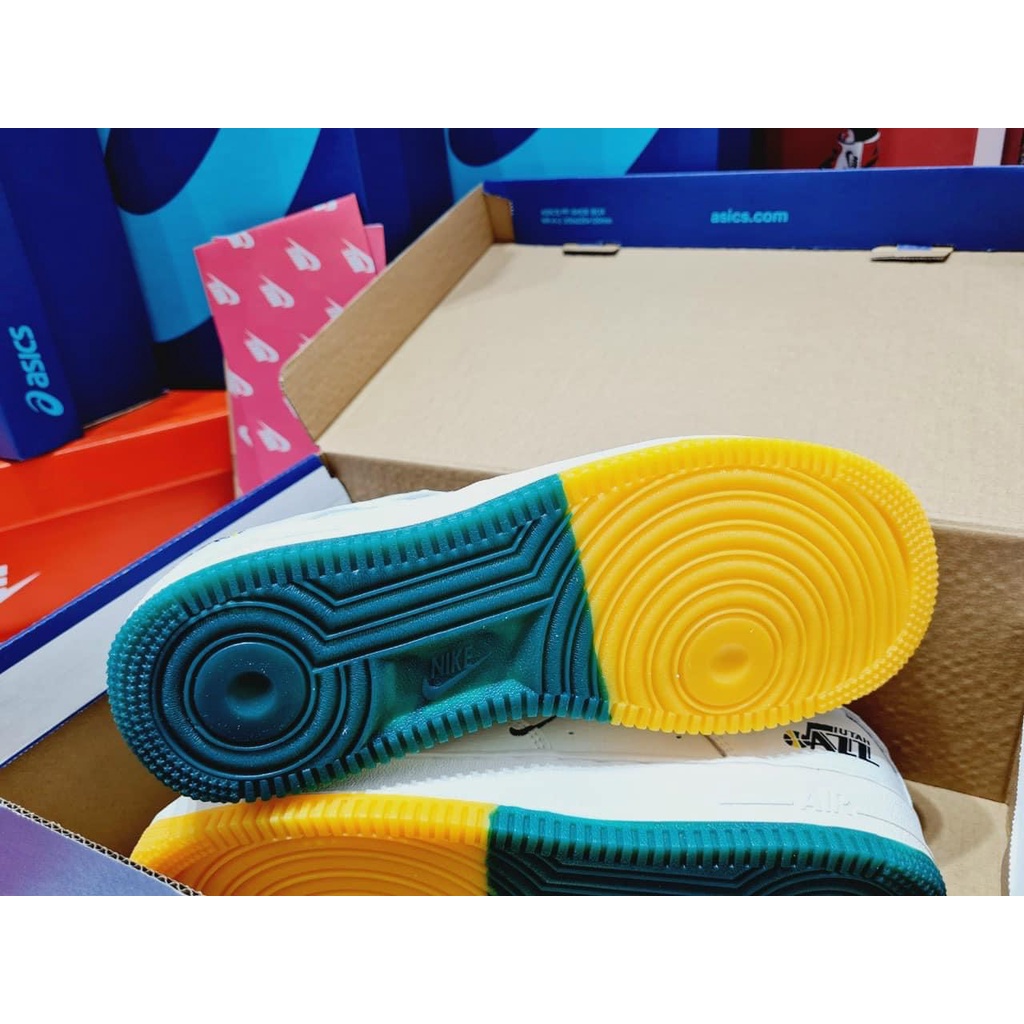 Giày Thể Thao Nam Nữ, Giày_Nike đế 2 màu vàng mix xanh Air Force 1 Hàng Đẹp Full Box full Bill hót NEW 2022 cho nam nữ