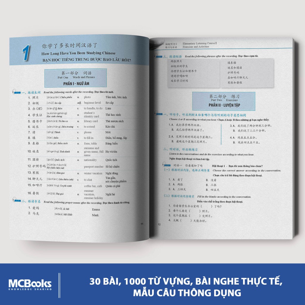 Sách Giáo Trình Phát Triển Hán Ngữ Nghe Sơ Cấp 2 Học Kèm App Online