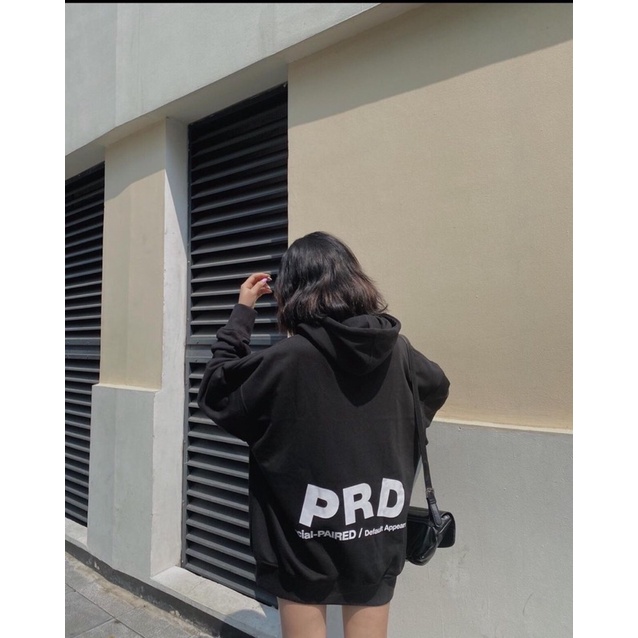 [SIÊU HÓT] Áo Hoodie Logo Nước Ngọt Ngực Màu Đen Form Rộng Tay Phồng Unisex