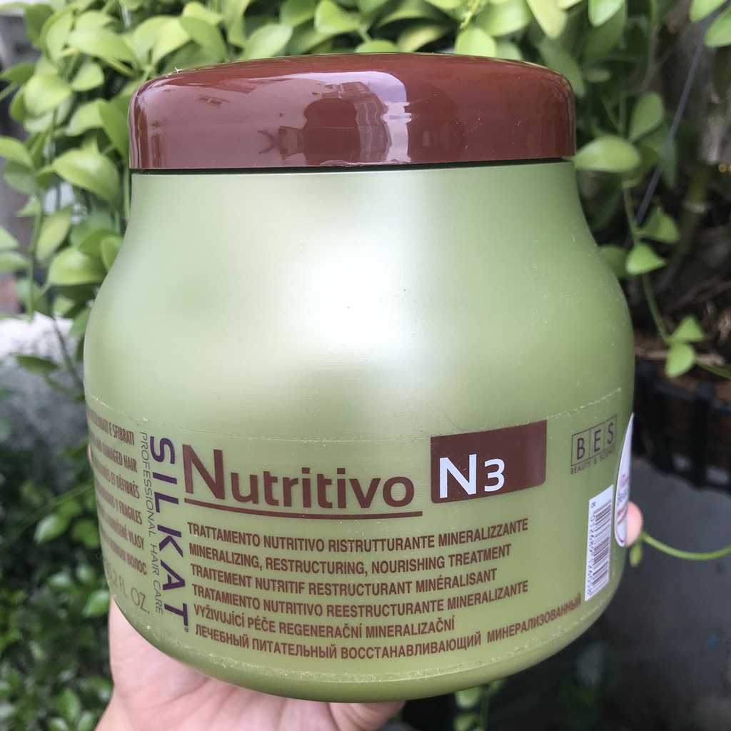 Hấp dầu phục hồi tóc Bes Hergen N3 Silkat Nutritivo 1000ml