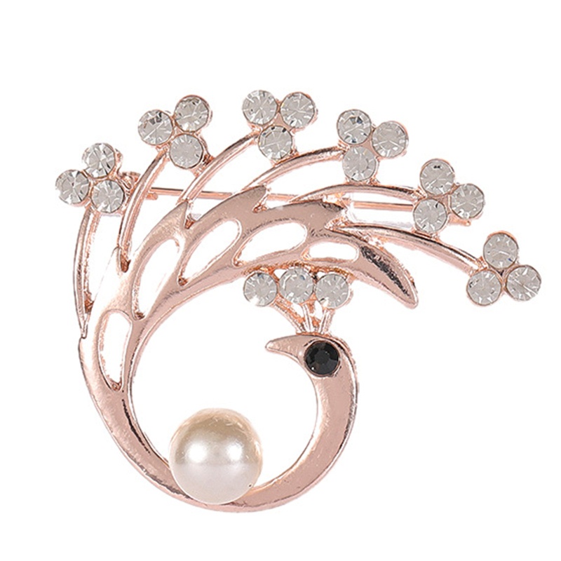 Ghim Cài Áo Hình Mảnh Ghép Mặt Trăng / Chim Công Bằng Hợp Kim Tinh Tế Cho Cặp Đôi