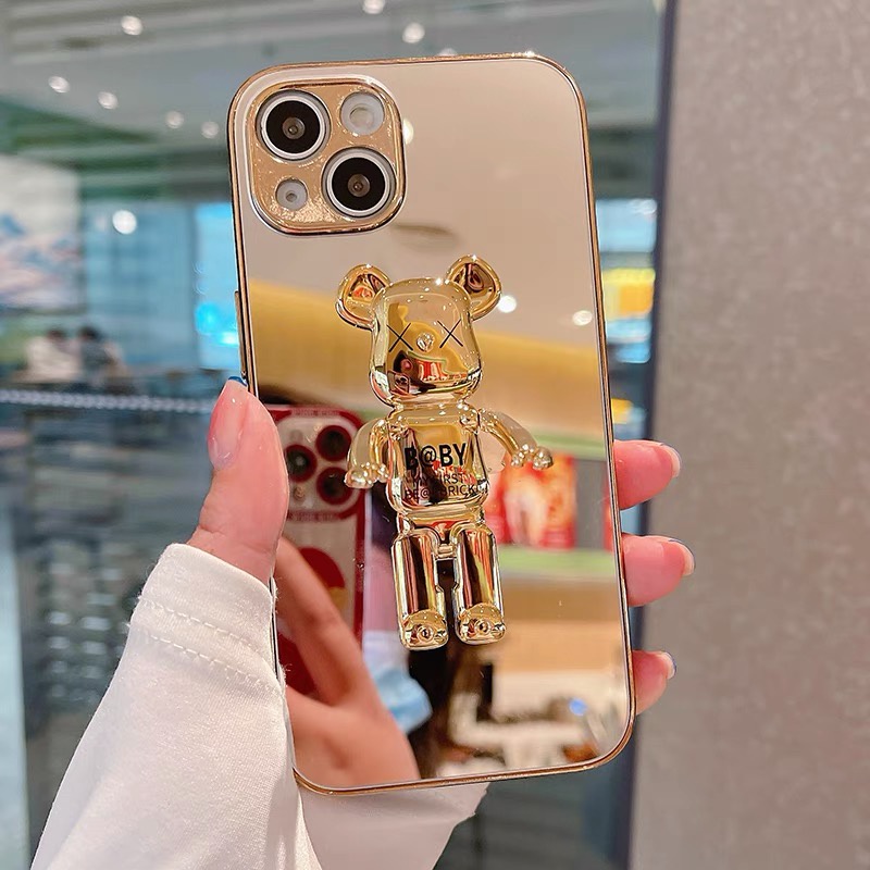 Ốp Điện Thoại tpu Mềm Có Giá Đỡ Hình Gấu Cho iphone 13 pro max ins12 pro max 11 pro max xsmax