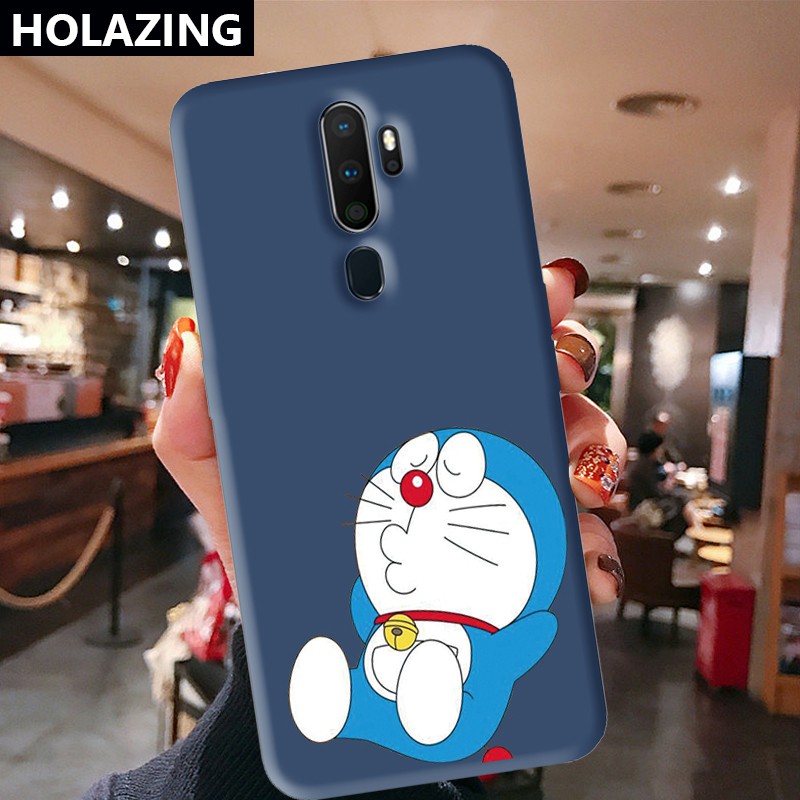 OPPO A15 A32 A33 A9 2020 A5 A3S AX7 AX5S A7 OPPO A53 A31 A91 A12 F11 Pro F9 Candy Color Phone Cases vỏ điện thoại Doraemon Soft Silicone Cover