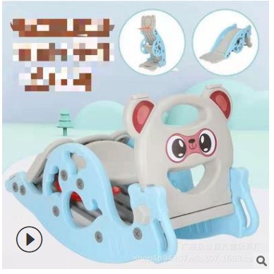 Cầu Trượt Bập Bênh Cho Bé - MẪU GẤU CAO CẤP 3 IN 1 BẢO HÀNG 12 THÁNG